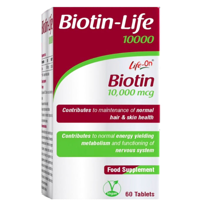 Life On Biotin Life 10000mcg Tablets 60'S - Wellcare Pharmacy