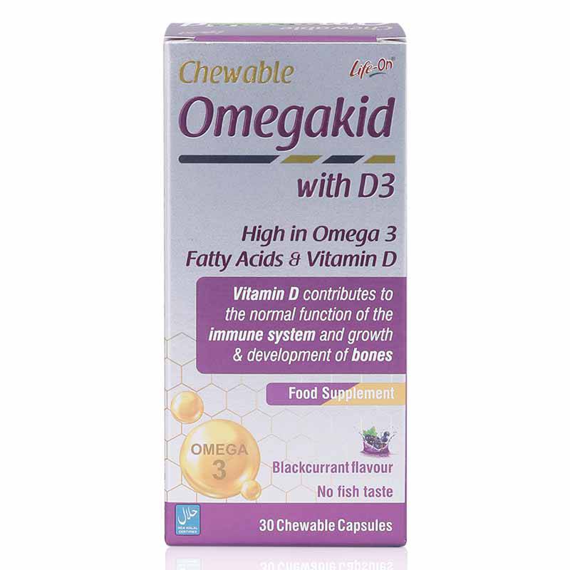 Life-On Omegakid With D3 Chewable Capsules 30'S