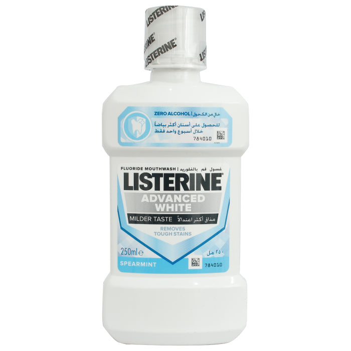 Listerin Advanced White Milder Taste 250ml - Wellcare Pharmacy