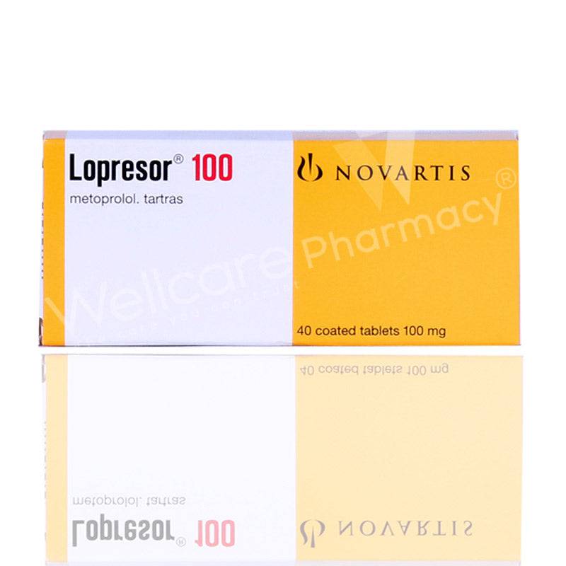 Lopresor 100Mg Tablets 40'S - Wellcare Pharmacy