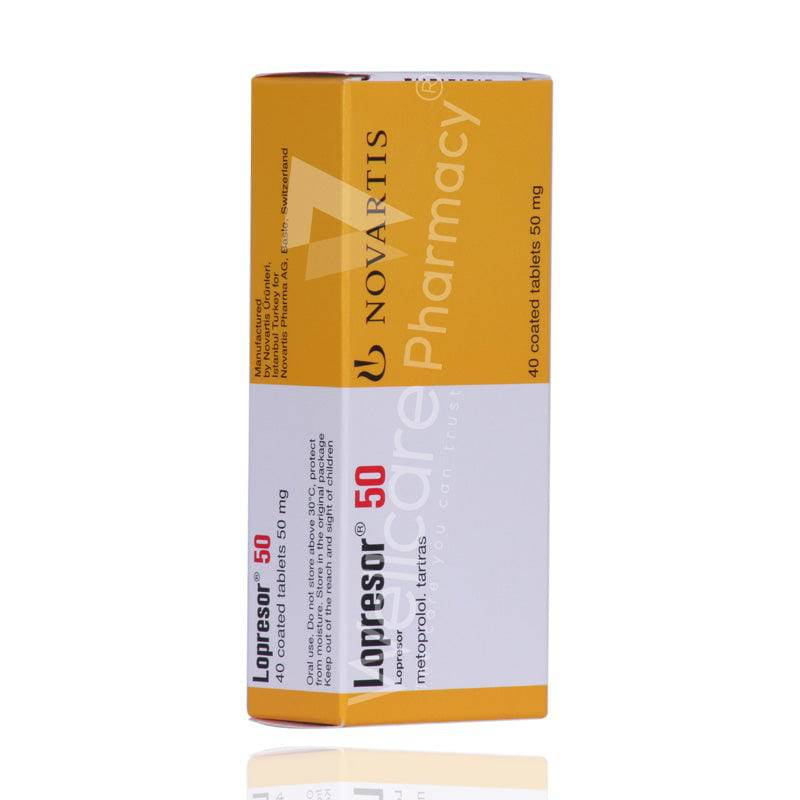 Lopresor 50Mg Tablets 40'S - Wellcare Pharmacy