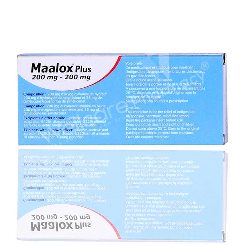 Maalox Plus Tablets 40'S - Wellcare Pharmacy