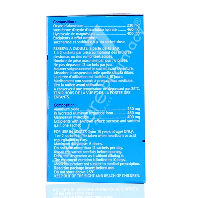 Maalox Suspension Sachets Lemon 20'S