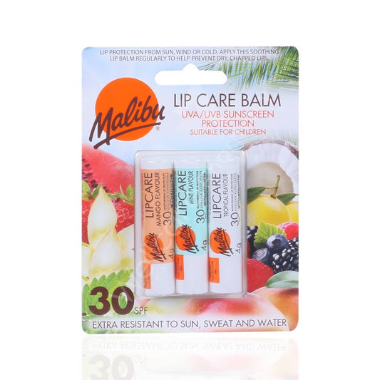 Malibu Lip Care Mango Mint And Tropicana 3'S