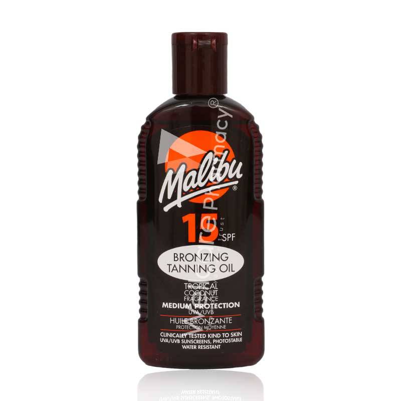 Malibu Spf 15 Bronzing Tanning Oil 200Ml - Wellcare Pharmacy