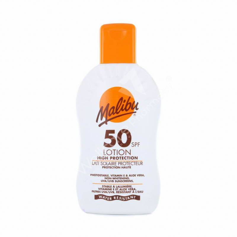Malibu Spf 50 Sun Protecting Lotion 200Ml - Wellcare Pharmacy