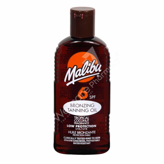 Malibu Spf 6 Bronzing Tanning Oil 200Ml