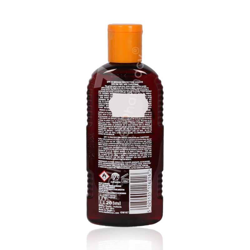Malibu Spf15 Dry Oil Gel With Carotene 200Ml