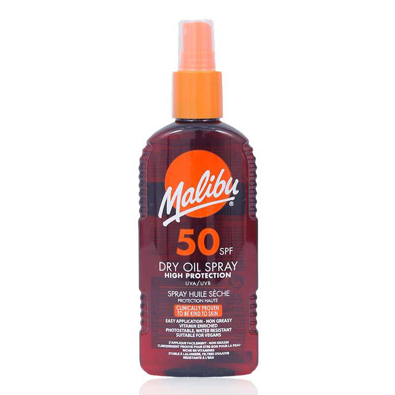 Malibu Spf50 Dry Oil Spray 200Ml