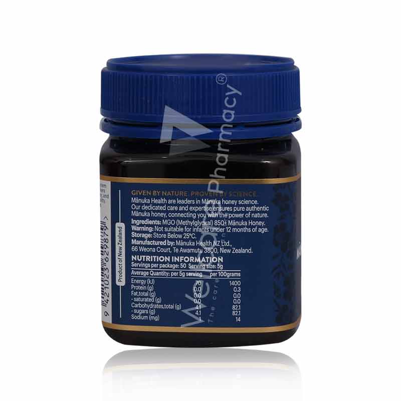 Manuka Health Mgo850 Manuka Honey 250G
