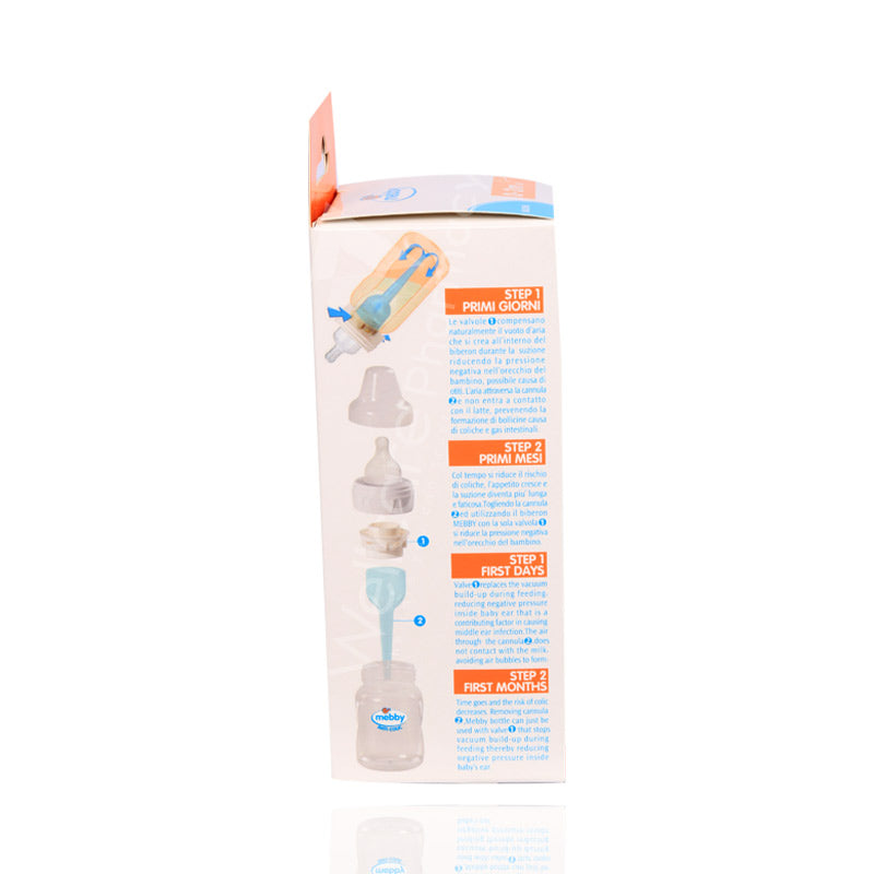 Mebby Anti Colic Plastic Feeding Bottle 180Ml 0 To 3Months