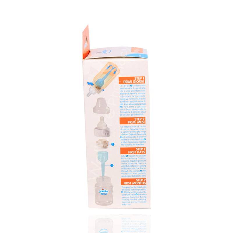 Mebby Anti Colic Plastic Feeding Bottle 180Ml 0 To 3Months