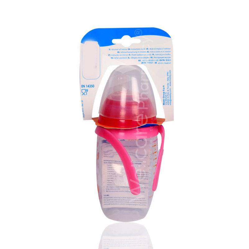 Mebby Anti Spill Cup 6 Months Plus Pink 280Ml