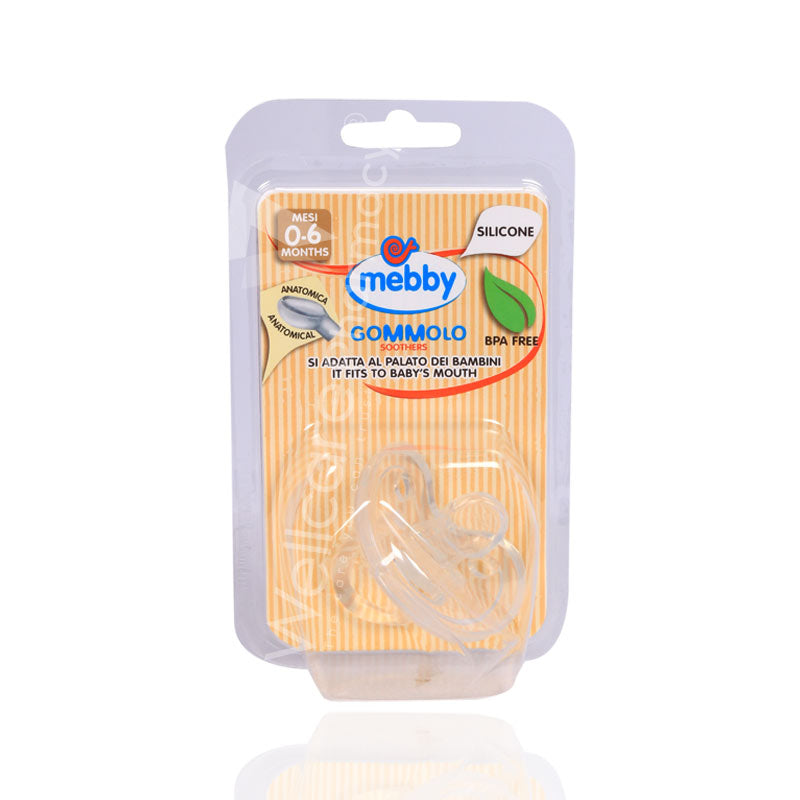 Mebby Silicone Gommolo Clear Soother 0-6M