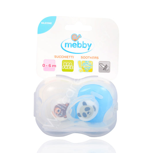 Mebby Silicone Soother Boy 2'S 0-6Months