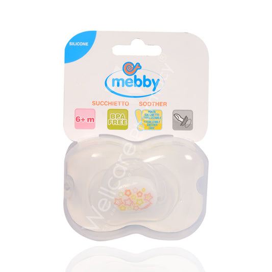 Mebby Silicone Soother Girl 1'S 6Months Plus