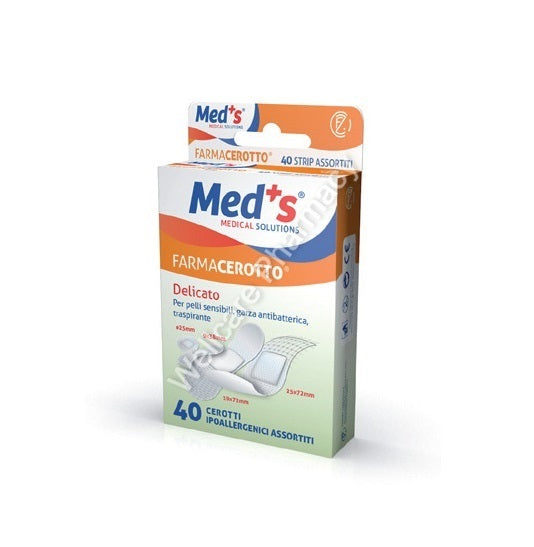 Med Plus Elasticized Non Woven Strips Assorted 40'S