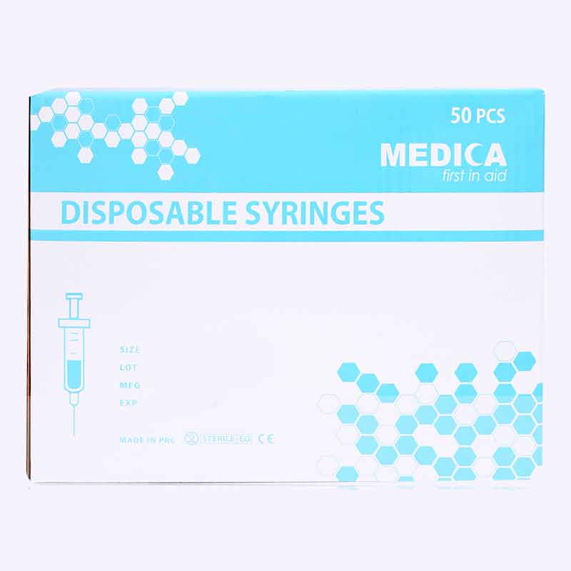 Medica Disposable Syringe 20Ml 23G 50'S
