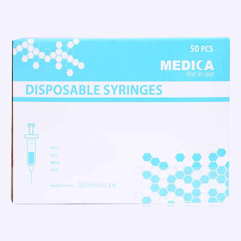 Medica Disposable Syringe 20Ml 23G 50'S