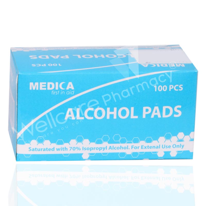 ضمادات كحولية من ميديكا إنرجي، 100 قطعة