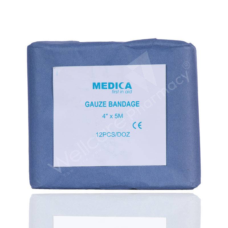 Medica Gauze Bandage 10Cm X 5M 12'S - Wellcare Pharmacy
