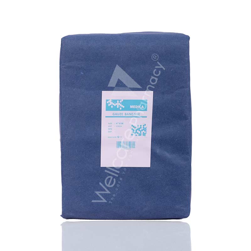 Medica Gauze Bandage 4'' 10Cmx5m 12'S