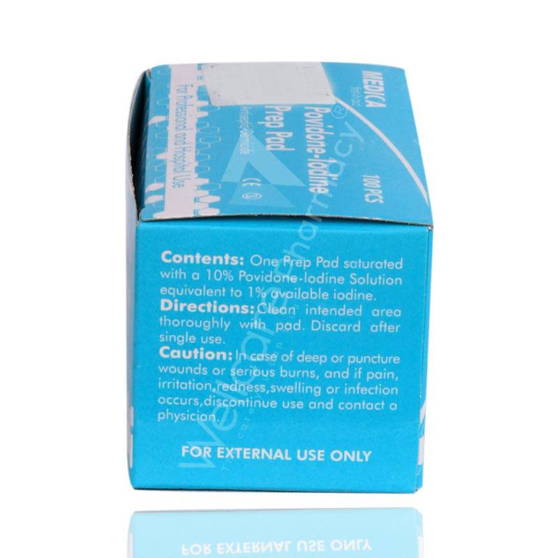 Medica Povidone Iodine Prep Pad100's