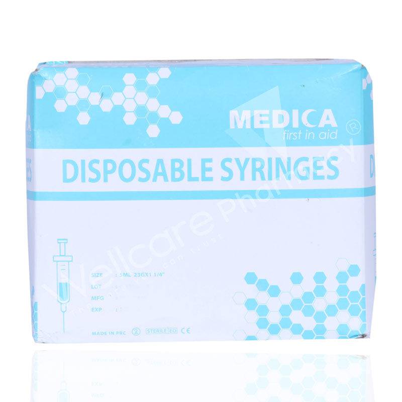 Medica/Hmd Disposable Syringe 5Ml 100'S - Wellcare Pharmacy