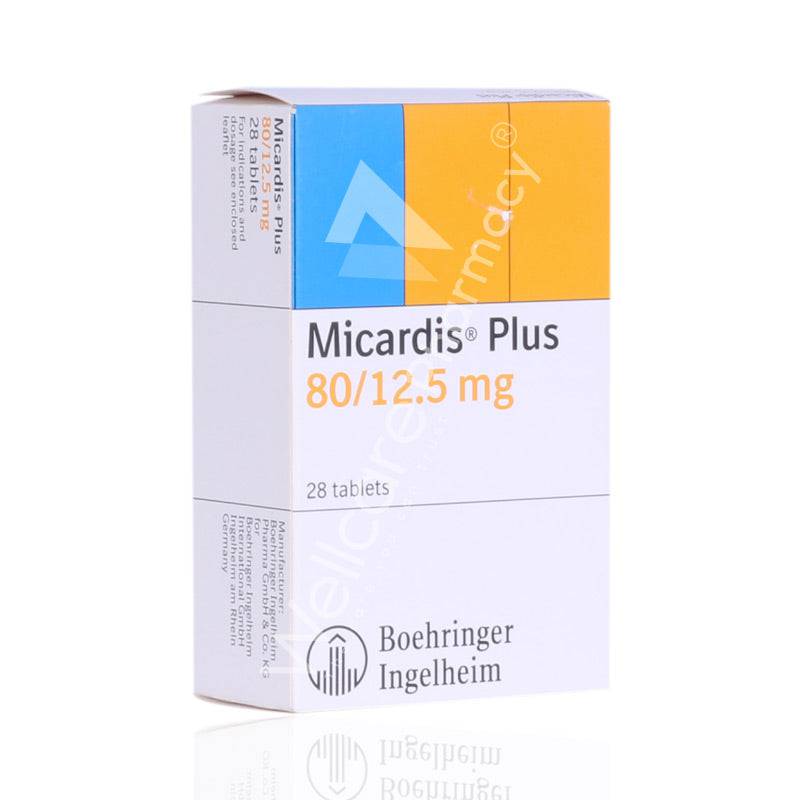 Micardis Plus 80/12.5Mg Tablets 28'S - Wellcare Pharmacy
