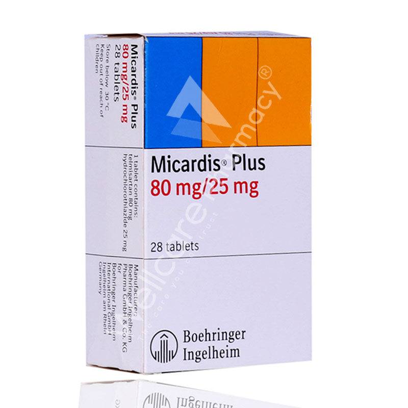 Micardis Plus 80/25Mg Tablets 28'S - Wellcare Pharmacy