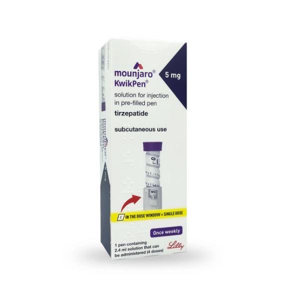Mounjaro Kwikpen 5Mg/0.6Ml Injection In Pre-Filled Pen 1'S