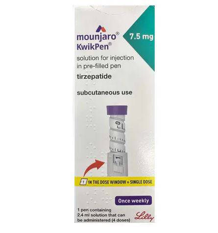 Mounjaro Kwikpen 7.5Mg/0.6Ml Injection In Pre-Filled Pen 1'S