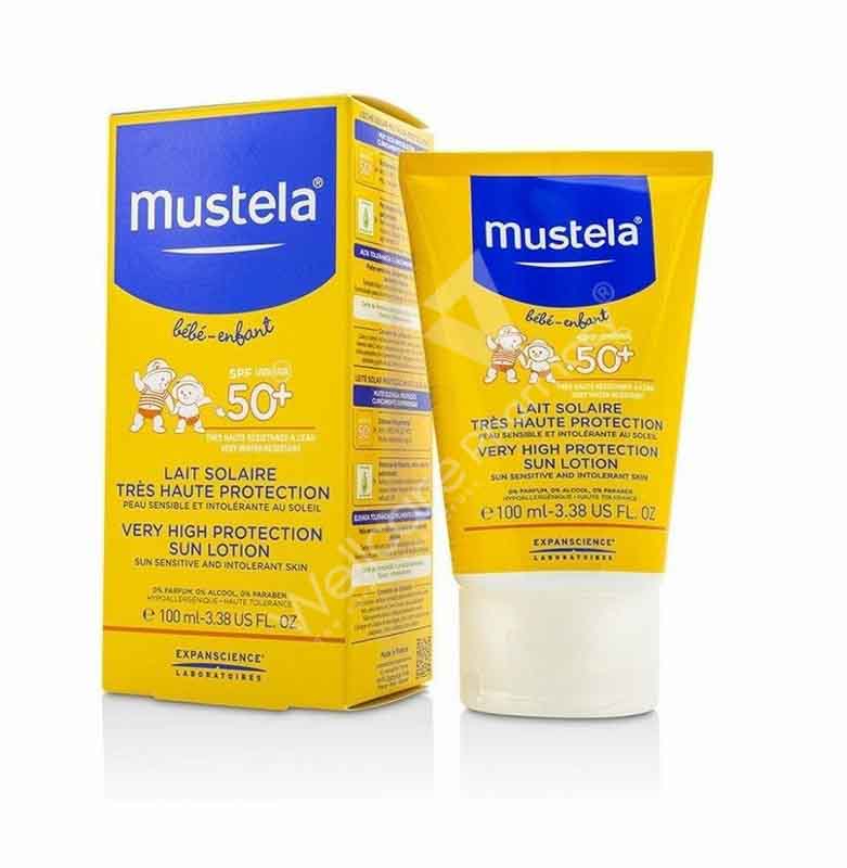 Mustela Very High Protection Sun Lotion Spf50+ Infant 100Ml - Wellcare Pharmacy