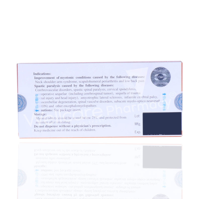 Myonal 50mg Tablets 30'S