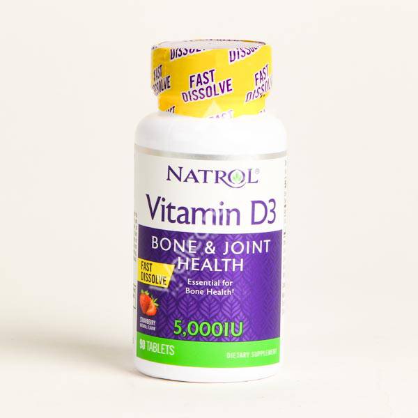 Natrol Vitamin D3 5000Iu Tablets 90'S