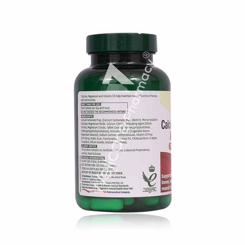 Natures Aid Calcium,Magnesium & Vitamin D3 Tablets 90'S