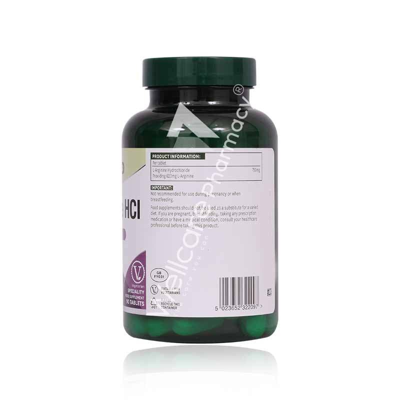 Natures Aid L-Arginine Hcl 750Mg Tablets 90'S