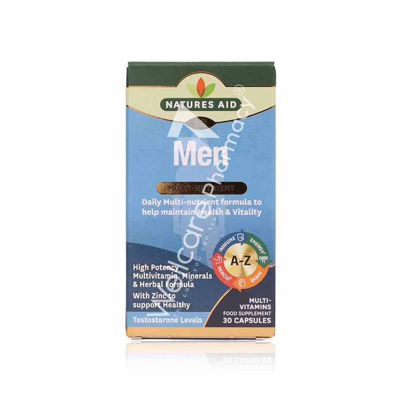 Natures Aid Men Multi-Nutrient Capsules 30'S