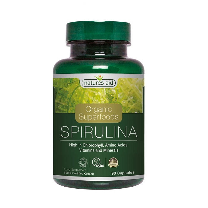 Natures Aid Spirulina Capsules 90'S