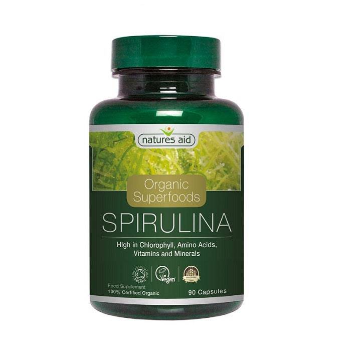 Natures Aid Spirulina Capsules 90'S