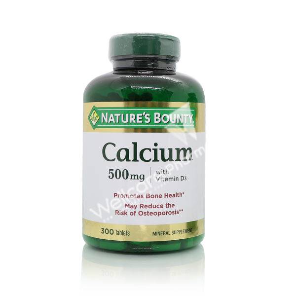 Natures Bounty Calcium 500Mg Vit D3 Tablets 300'S - Wellcare Pharmacy