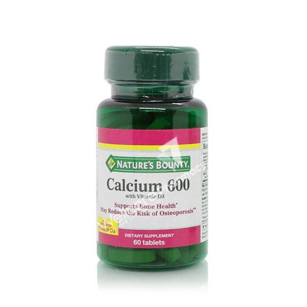Natures Bounty Calcium 600 With Vitamin D Tablets 60'S - Wellcare Pharmacy