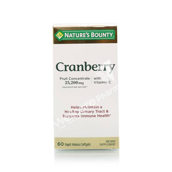 Natures Bounty Cranberry With Vitamin C Softgel 60'S - Wellcare Pharmacy