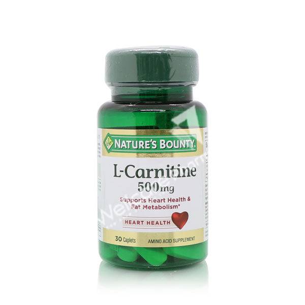 Natures Bounty L-Carnitine 500Mg Caplets 30'S Natures Bounty L-Carnitine 500Mg Caplets 30'S