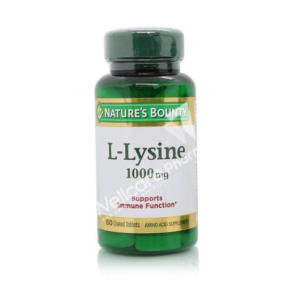 Natures Bounty L-Lysine 1000Mg Tablets 60'S - Wellcare Pharmacy