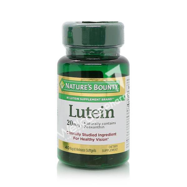 Nature's Bounty Lutein 20Mg Capsules 40'S - Wellcare Pharmacy