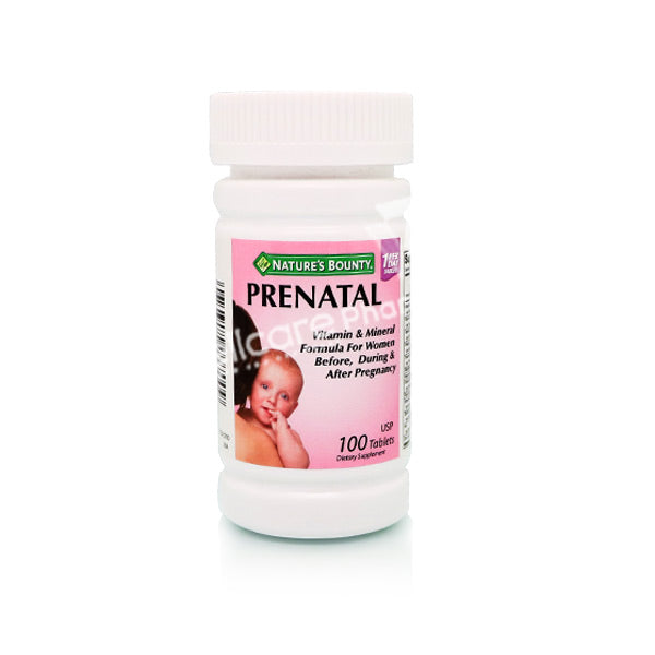 Natures Bounty Prenatal Tablets 100'S