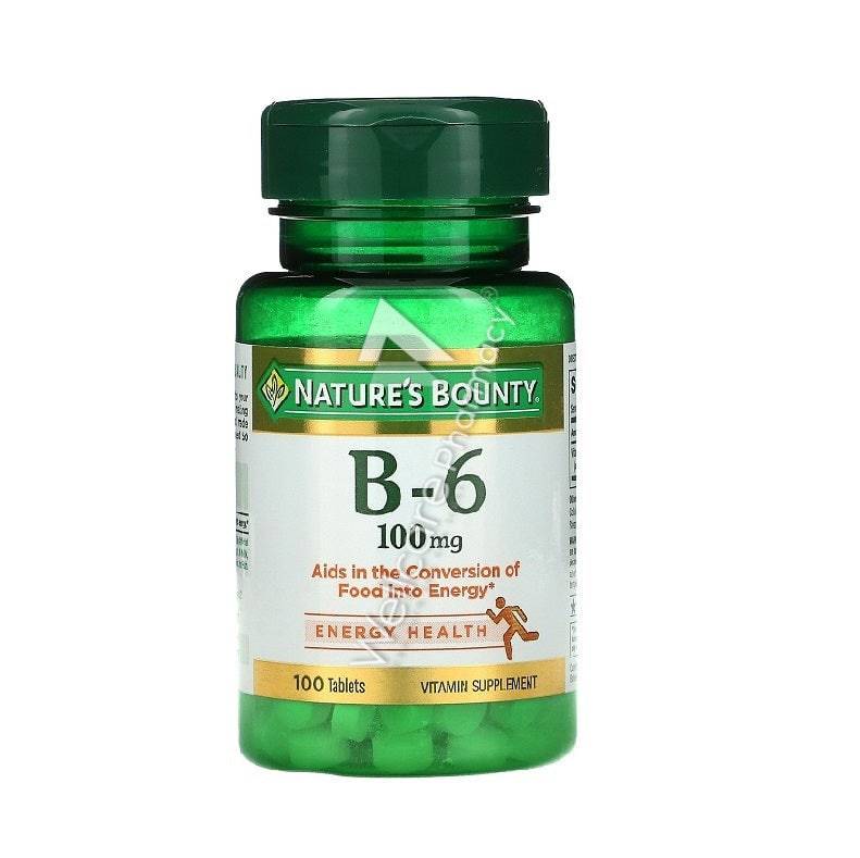 Natures Bounty Vitamin B-6 100Mg Tablets 100'S - Wellcare Pharmacy