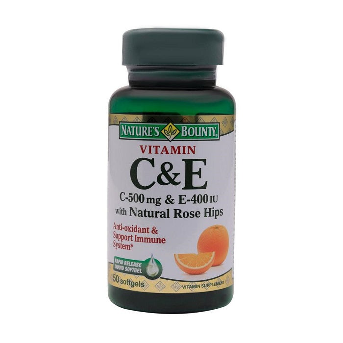 Nature'S Bounty Vitamin C&E Softgel 50'S
