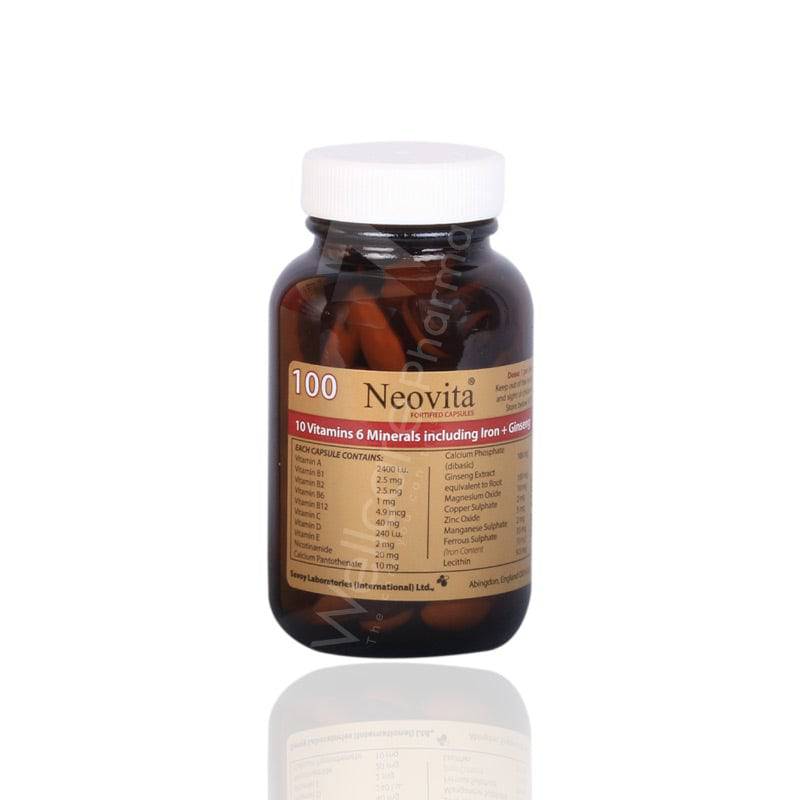 Neovita Vitamins & Minerals Capsules 100'S - Wellcare Pharmacy